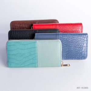 BILLETERA CON TEXTURA ANIMAL PRINT JH46-3