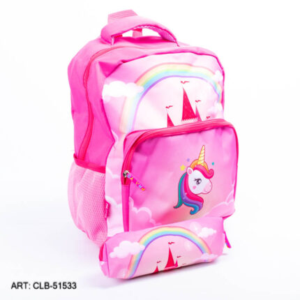 MOCHILA ESCOLAR CON CARTUCHERA CLB-51516