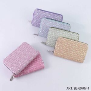 BILLETERA CON BRILLOS (MEDIANA) WL-60707-1