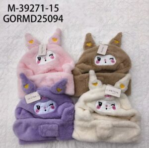 GORRO BUFANDA INFANTIL DE PELUCHE M-39271-15