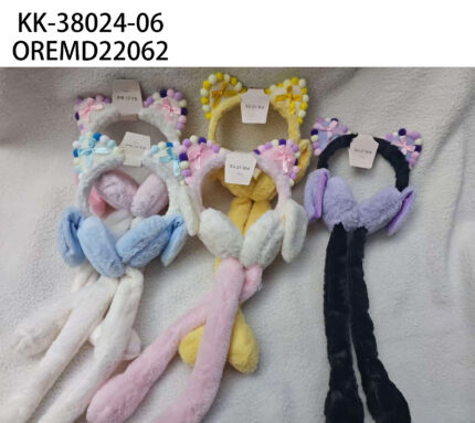 OREJERAS INFANTILES DE PELUCHE KK-38024-06
