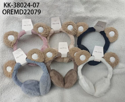 OREJERA INFANTIL DE PELUCHE KK-38024-07
