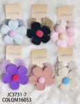 COLITA DE PELO DE PELUCHE CON FLOR JC3731-7-1200