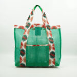 BOLSO DE RED CON FLROES C13-2-01