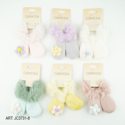 COLITA DE PELO DE PELUCHE CON OREJITAS  JC3731-8-1200