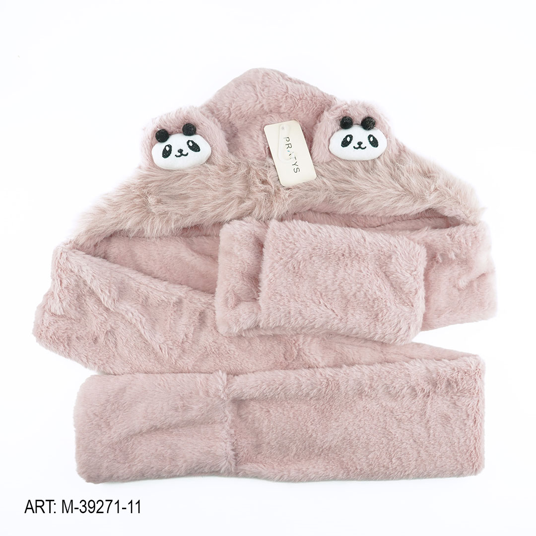 M-39271-11_04 GORRO BUFANDA CON GUANTES DE PELUCHE M-39271-11 - Imagen 1