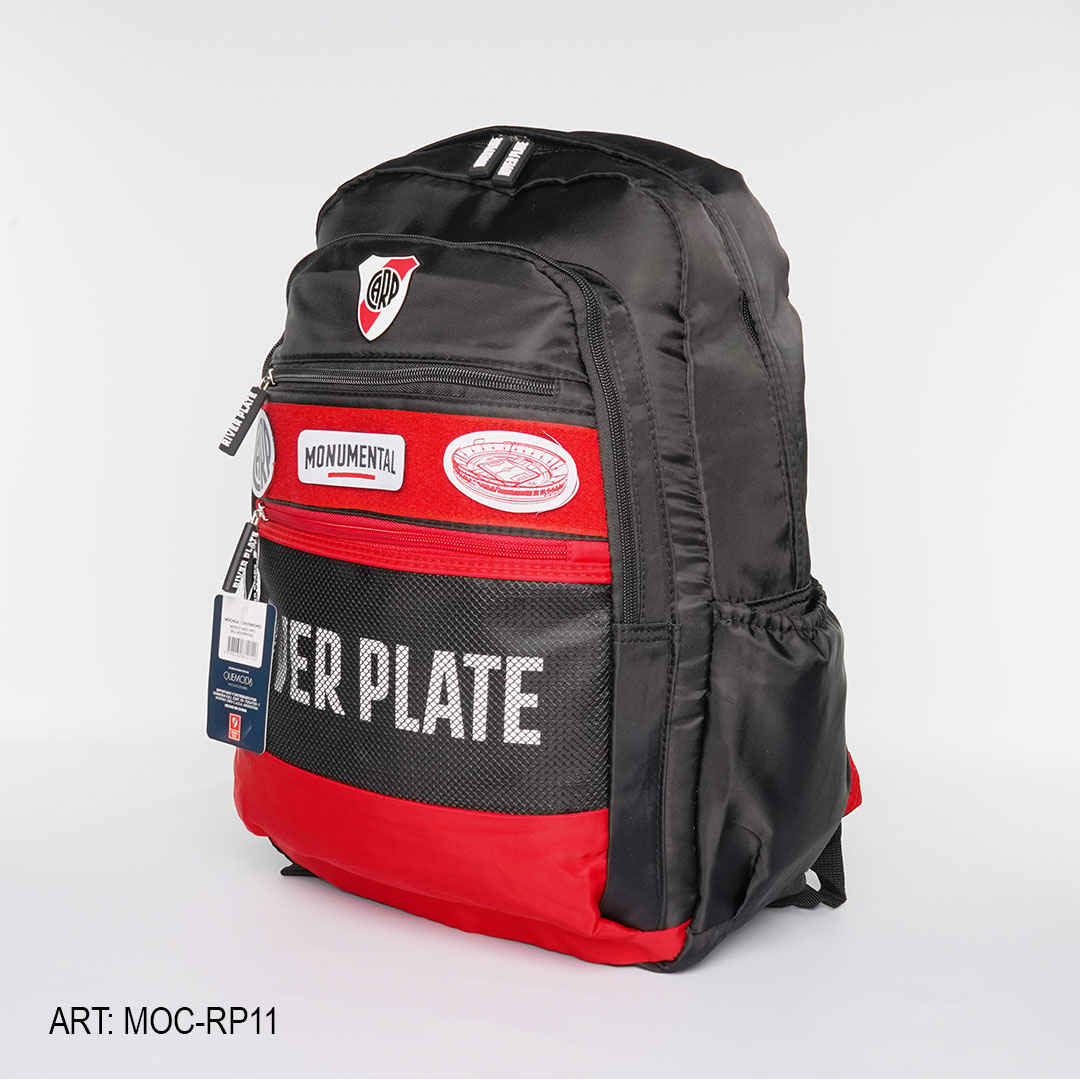 MOC-RP11_01.jpg MOCHILA RIVER PLATE CON PARCHES MOC-RP11 - Imagen 1