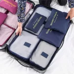 SET ORGANIZADOR PARA VALIJA X 6 PCS, COLORES LISOS RH209