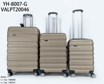 SET DE  VALIJA 3PCS 20.24.28 YH-8007-G