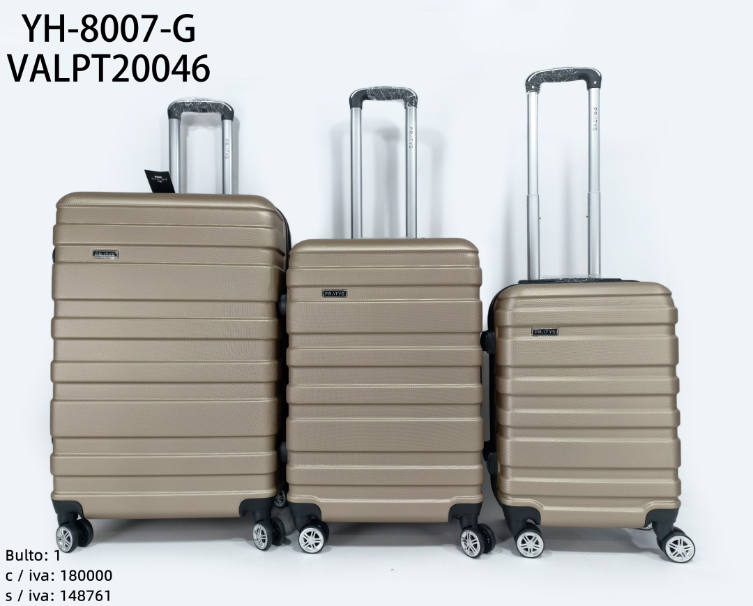 YH-8007-G.jpg SET DE VALIJA 3PCS 20.24.28 YH-8007-G - Imagen 1