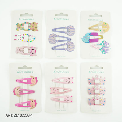 HEBILLAS INFANTILES TIC TAC 3PCS ZL102203-4