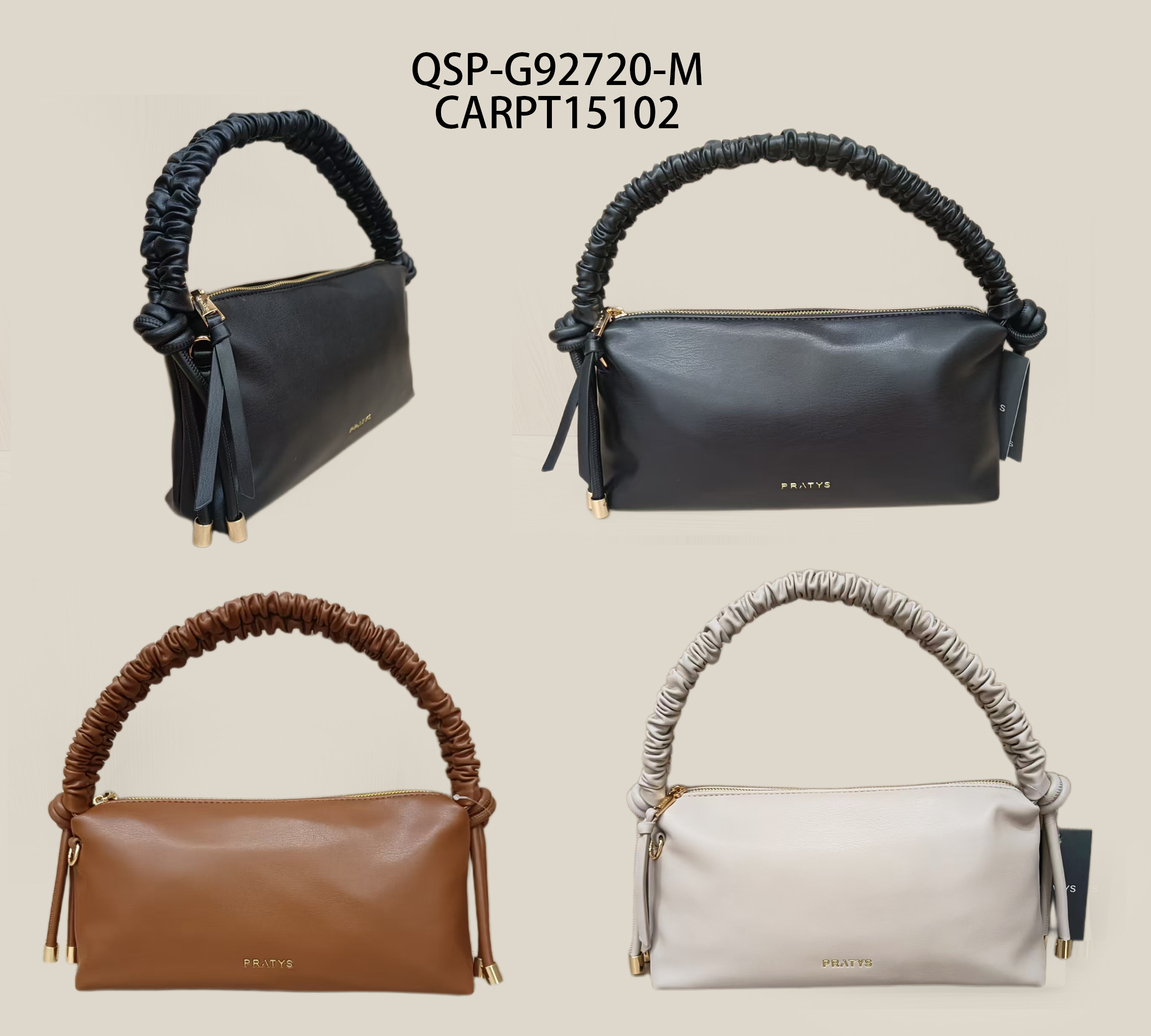 CARPT15102 CARTERA SIMIL CUERO CON TIRA CORRUGADA QSP-G92720-M-50 - Imagen 1