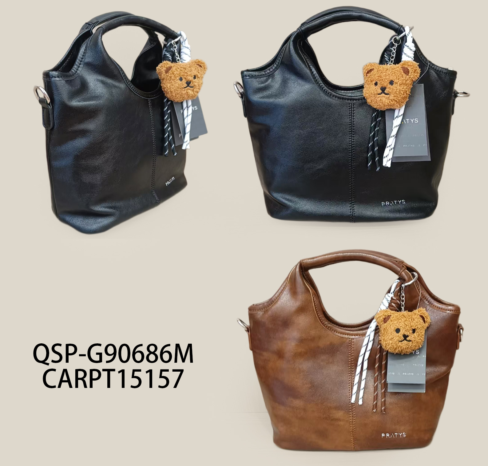 CARPT15157 CARTERA SIMIL CUERO CON ACCESORIO QSP-G90686M-30 - Imagen 1