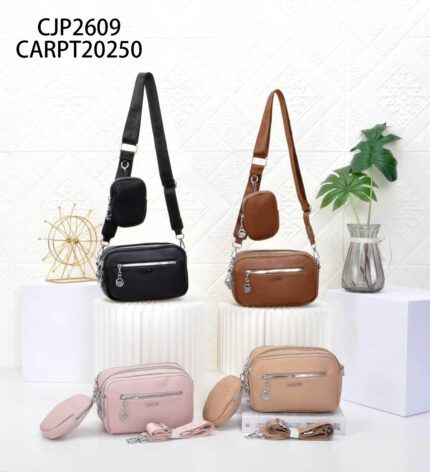 CARTERA SIMIL CUERO PRATYS CON ACCESORIO CJP2609-80