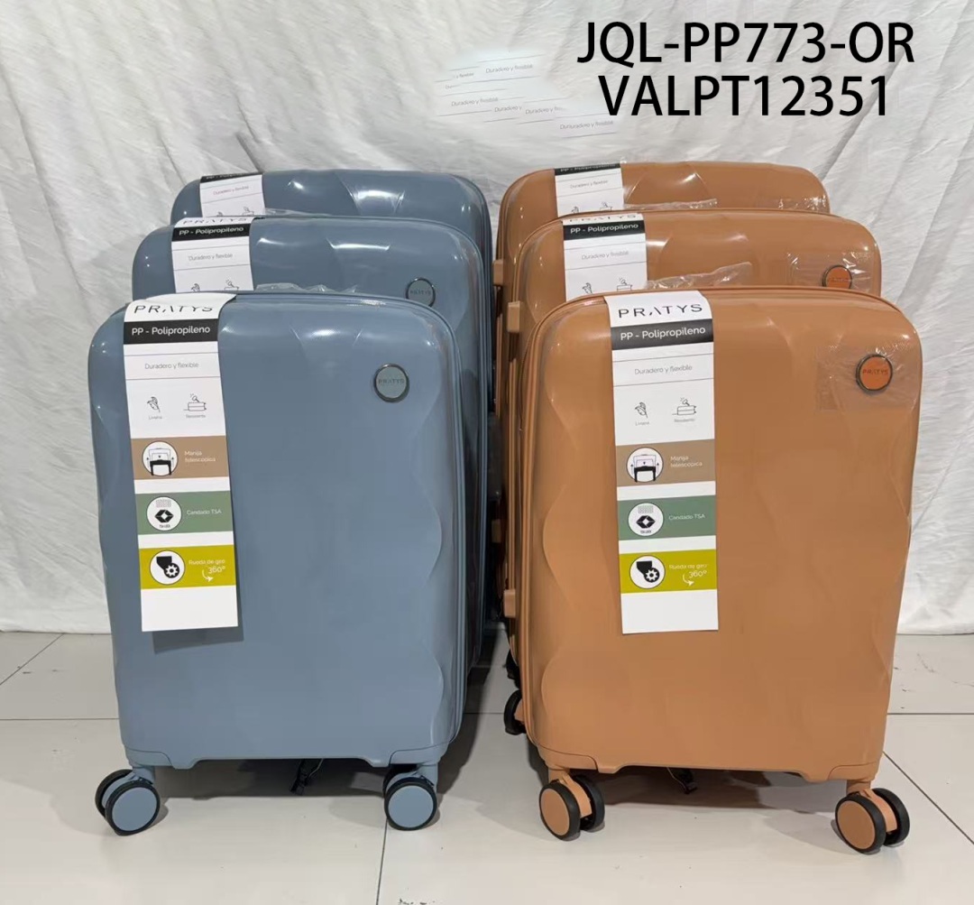 VALPT12351 JUEGO DE VALIJA PP COLOR CAMEL 3 PCS 20.24.28 JQL-PP773-OR - Imagen 1